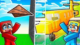 Nico vs Cash PLANE House Battle in Minecraft