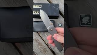 BRNLY SQD-2  titanium framelock knife