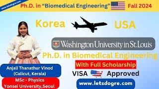 Washington University in St. Louis  PhD in Biomedical Engineering  Fellowship