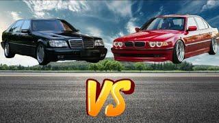 BMW E38 vs Mercedes W140  Auto Battle
