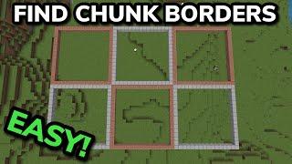 HOW TO EASILY FIND CHUNK BORDERS in Minecraft Bedrock MCPEXboxPS4Nintendo SwitchPC