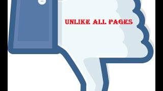 How to unlike all facebook pages at once  طريقة الغاء الاعجاب بكل الصفحات في فيس بوك دفعة واحدة