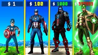 $1 CAPTAIN AMERICA to $1000000000 CAPTAIN AMERICA in GTA 5