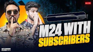 M24 CHALLENGE WITH SUBSCRIBERS #shortslive #shortfeed #shorts #bgmilive #pubgmobile