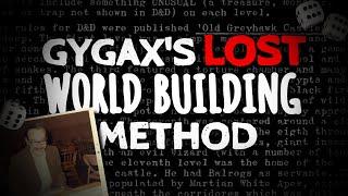 Build Your World like GYGAX  The 1975 Method