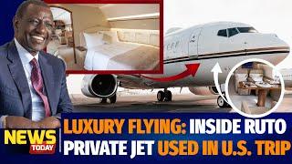 EXCLUSIVE ACCESS Inside Private Jet Ruto is using In US State Visit Owned by Abu Dhabi Billionaire