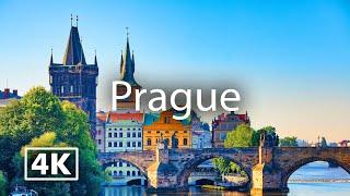 Prague 4K  City Tour with Calm Music