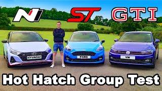 VW Polo GTI v Hyundai i20 N v Ford Fiesta ST review 0-60mph & brake tested