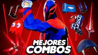 LOS MEJORES COMBOS para la skin SPIDER-MAN 2099 SPIDERVERSE - Fortnite Battle Royale 