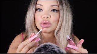 ASMR Lipgloss Application  Pumping + Mouth Sounds