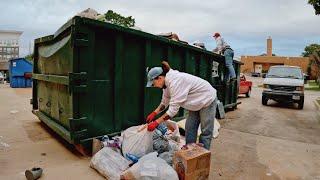 College Move Out Dumpster Diving DAY THREE Sealed Food & Dorm Room Supplies