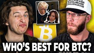 TRUMP Vs. HARRIS Whos Best For Bitcoin? Crypto Entering A Bear Market & Kamalas CRAZY Tax Plan??