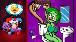 POMNI & CatNap react to Inside Out 2 & The Amazing Digital Circus  Funny Videos Compilation # 29