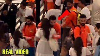 Virat Kohlis heart winning gesture for Rohits wife RITIKA and Jadejas wife RIVABA after the match