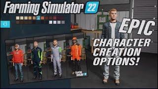 FS22  EPIC CHARACTER CREATION OPTIONS   INFO SHARING  Farming Simulator 22.