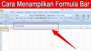 Cara Menampilkan Formula Bar Pada Microsoft Excel