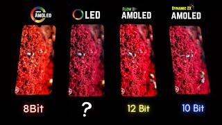 Super AMOLED vs OLED vs Flow OLED vs Dynamic AMOLED 2X - Display Test