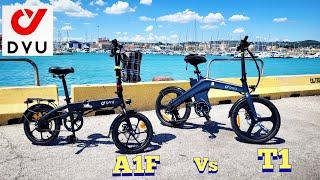 Confronto Ebike da città ripieghevoli  Dyu T1 vs Dyu a1f  sensore di coppia e pedalata assistita 