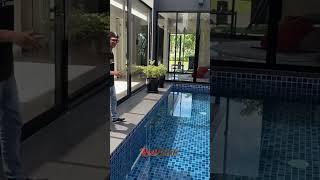 Kolam Renang Di Dalam Rumah Sepanjang Ini? #rumahminimalis #rumahmurah #desainrumah #hometour