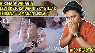 AIR MATA BAHAGIA  TERLENA BERSAMA BILLAR SELAMANYA - LAMARAN LESTI BILLAR  REACTION