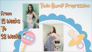 Twin Bump Progression Video  Watch My Sweet Twin Bump Grow