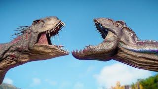 INDORAPTOR vs SCORPIOS REX vs TORO CARNOTAURUS - Jurassic World Evolution 2