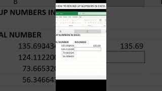 How to round up numbers in Excel #minhacademy #excel #ROUND