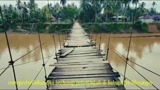 jembatan gantung terbagus di kabupaten Merangin Jambi terletak di desa kami desa muara belengo 