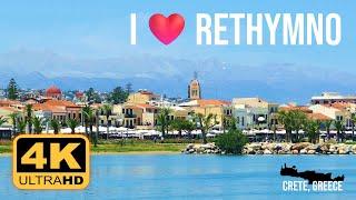 Explore the Beauty of Rethymno Crete  4K Travel Highlights 