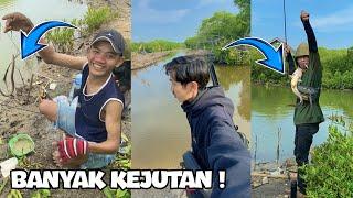 Mancing liar lagi target ikan belanak dapet juga belut & sembilang