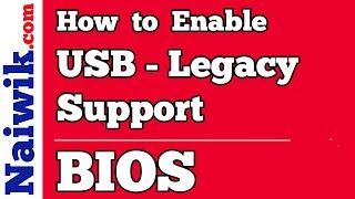 How to enable USB-Legacy Support for Keyboard and Mouse  BIOS