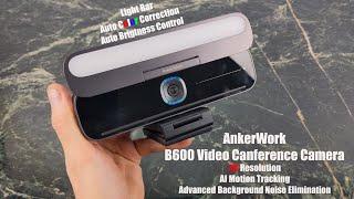 AnkerWork B600 Video Conferencing Camera  2k Quality Zoom Certified