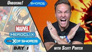 An Epic Quest for Mutantkind  Unboxing Marvel HeroClix X of Swords  Day 1