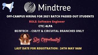 Mindtree OffCampus RecruitmentEligibility criteria  Registration & Hiring Process