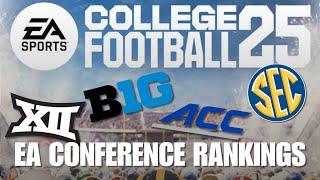 EA Sport College Football 25 P4 Conference Tier Rankings  Big 10  SEC  Big 12  ACC  Realignment