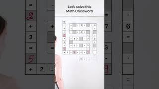 Can you solve this math crossword? #sudoku