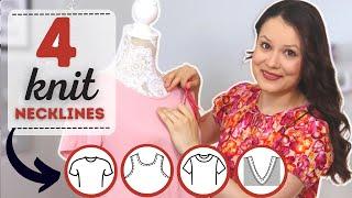 HOW TO finish KNIT necklines? 4 techniques you need to try