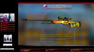 Он выбил DRAGON LORE Реакция стримеров на выпадение Редкого дропа в КСГО