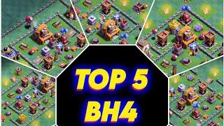 Best Builder hall 4 base layout with link Top 5 bh4 base in 2023.coc