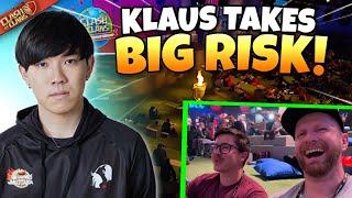Klaus uses RISKY 2 Healer Queen Charge and Eric&Lex React  Clash of Clans World Championship