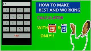 Create Best and Working Calculator With HTML and CSS Only