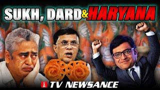 How TV news anchors U-TURNED after BJP won Haryana Waqt badal diya jazbat badal diye Newsance 269