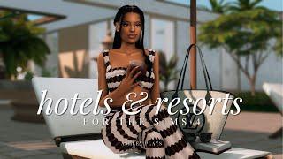 how to have functional hotels & resorts in the sims 4  suite life mod review