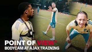 We gave Chuba Akpom a camera during the Ajax training 