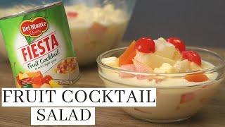 FRUIT COCKTAIL SALAD  4 Ingredients Fruit Salad Recipe 