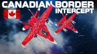 Canadian Border Intercept  CF-18 Hornet Vs Su-27 Flanker  Digital Combat Simulator  DCS 