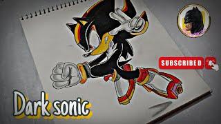 How To Draw Dark Sonic  dark sonic sonic x  Step by step