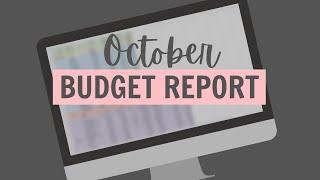 October Budget Wrap Up  Family of 7