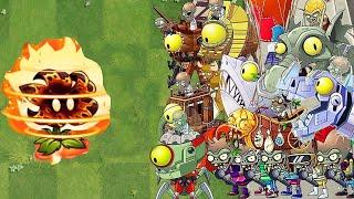 Plants vs. Zombies 2 Meteor Flower PvZ2 Max Level Power--up Vs All Zomboss