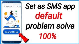 Set SMS As Default Problem Solution how to fix set as default Problem in hindi Technical dilo